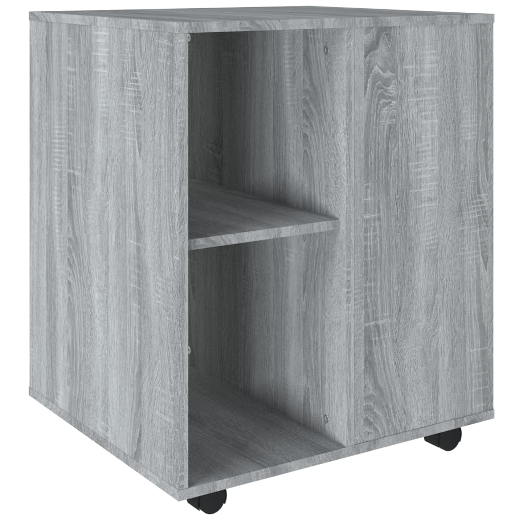 Kast verrijdbaar 60x53x72 cm bewerkt hout