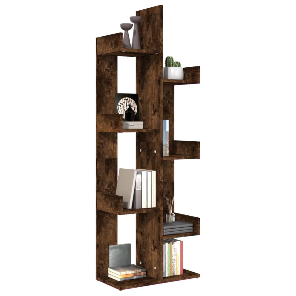 Boekenkast 48x25,5x140 cm bewerkt hout