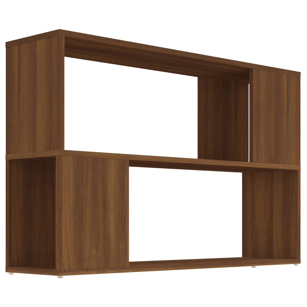 Boekenkast 100x24x63 cm bewerkt hout eikenkleurig