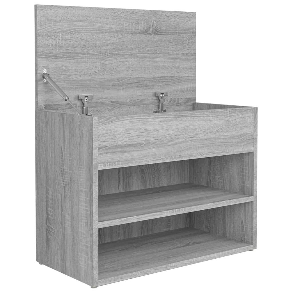 Schoenenbank 60x30x45 cm bewerkt hout