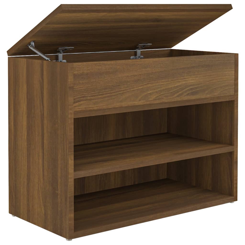 Schoenenbank 60x30x45 cm bewerkt hout