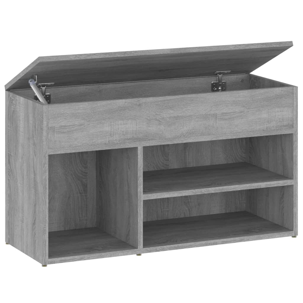 Schoenenbank 80x30x45 cm bewerkt hout