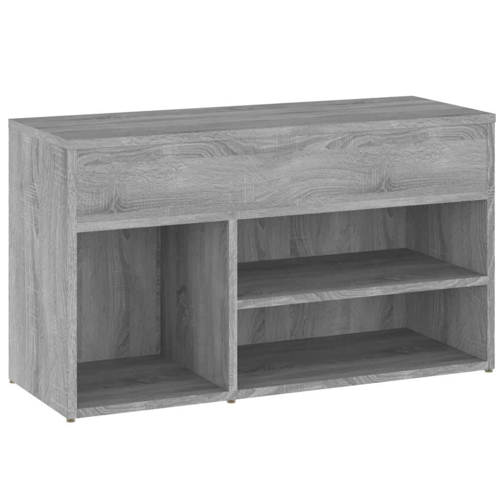 Schoenenbank 80x30x45 cm bewerkt hout