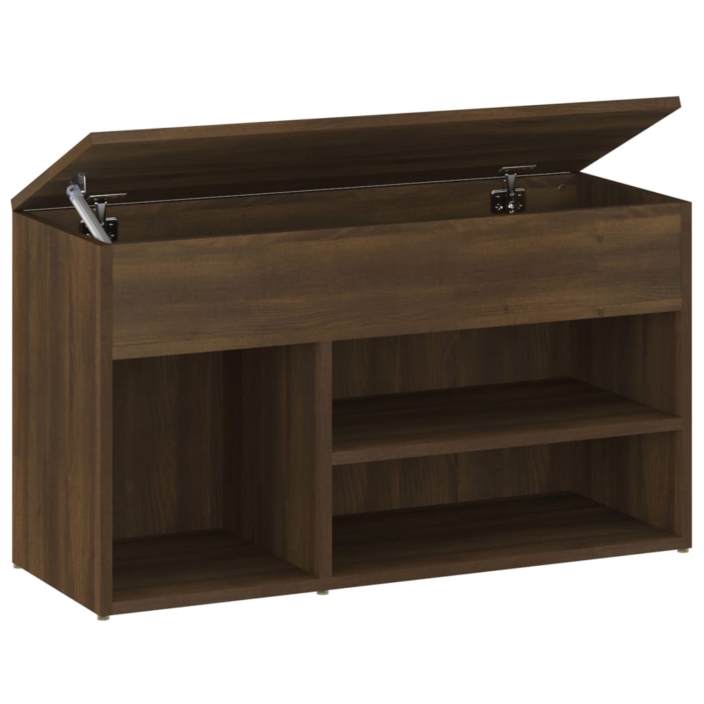 Schoenenbank 80x30x45 cm bewerkt hout