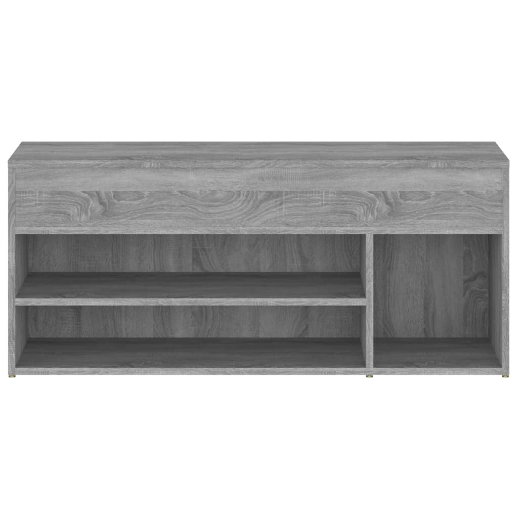 Schoenenbank 105x30x45 cm bewerkt hout eikenkleurig