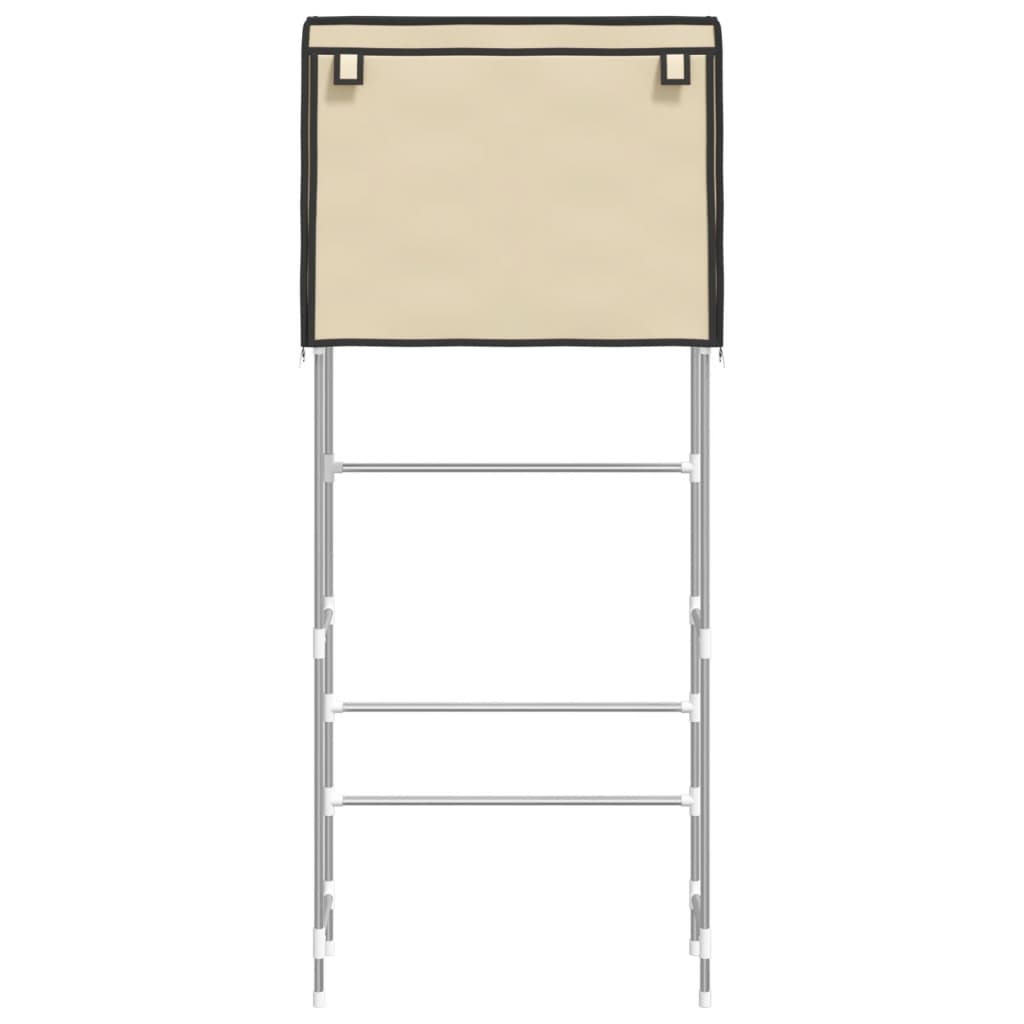 Opbergrek voor boven wasmachine 2-laags 71x29,5x170,5 cm ijzer