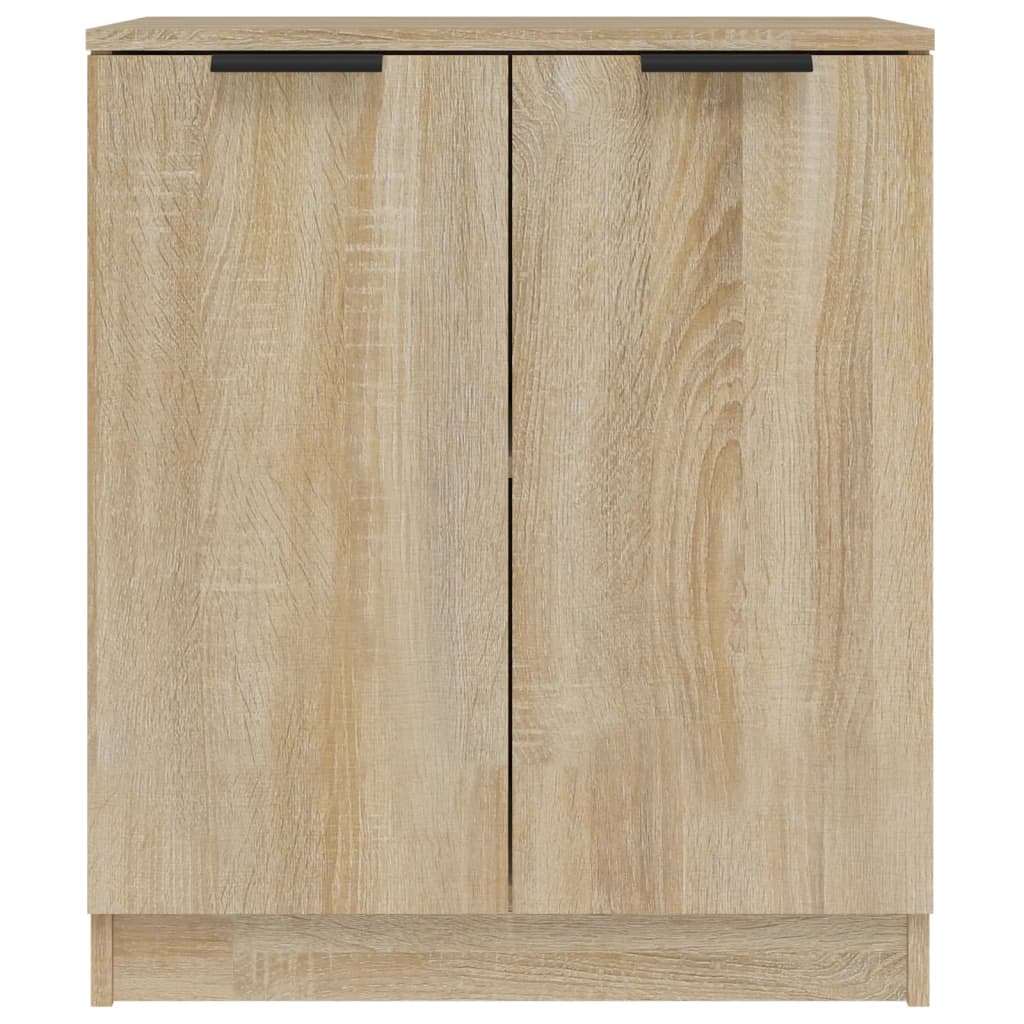 Dressoir 60x30x70 cm bewerkt hout eikenkleurig