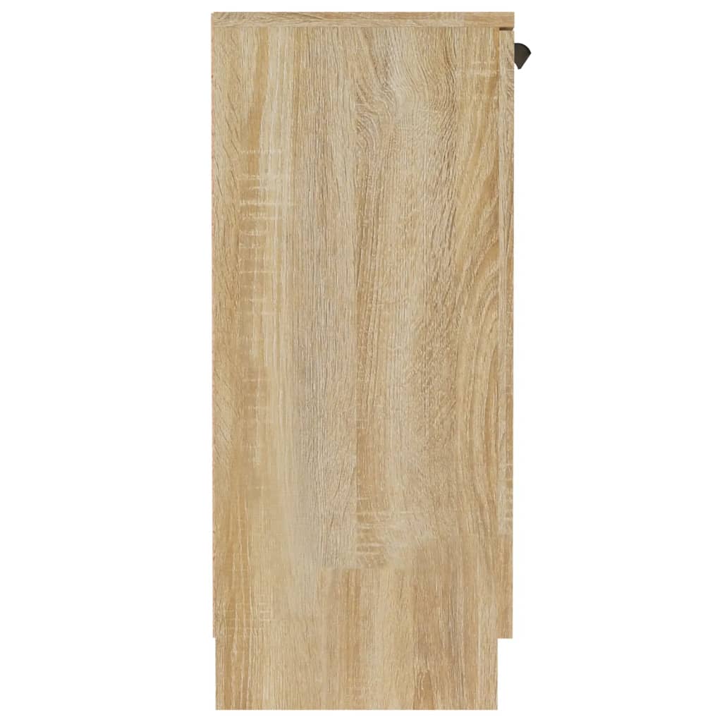 Dressoir 60x30x70 cm bewerkt hout eikenkleurig