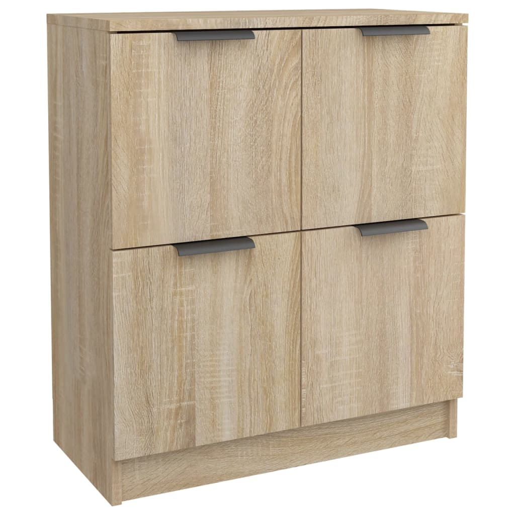 Dressoir 60x30x70 cm bewerkt hout eikenkleurig