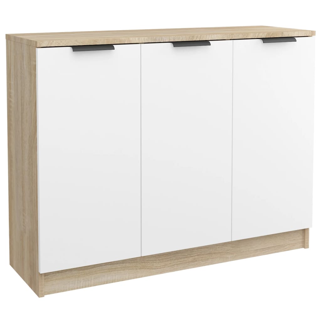 Dressoir 90,5x30x70 cm bewerkt hout eikenkleurig