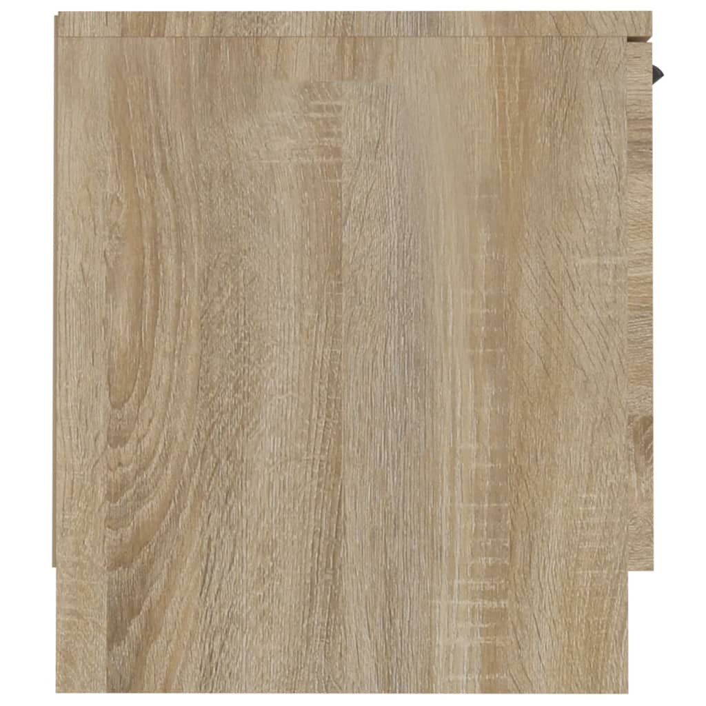 Tv-meubel 140x35x40 cm bewerkt hout eikenkleurig