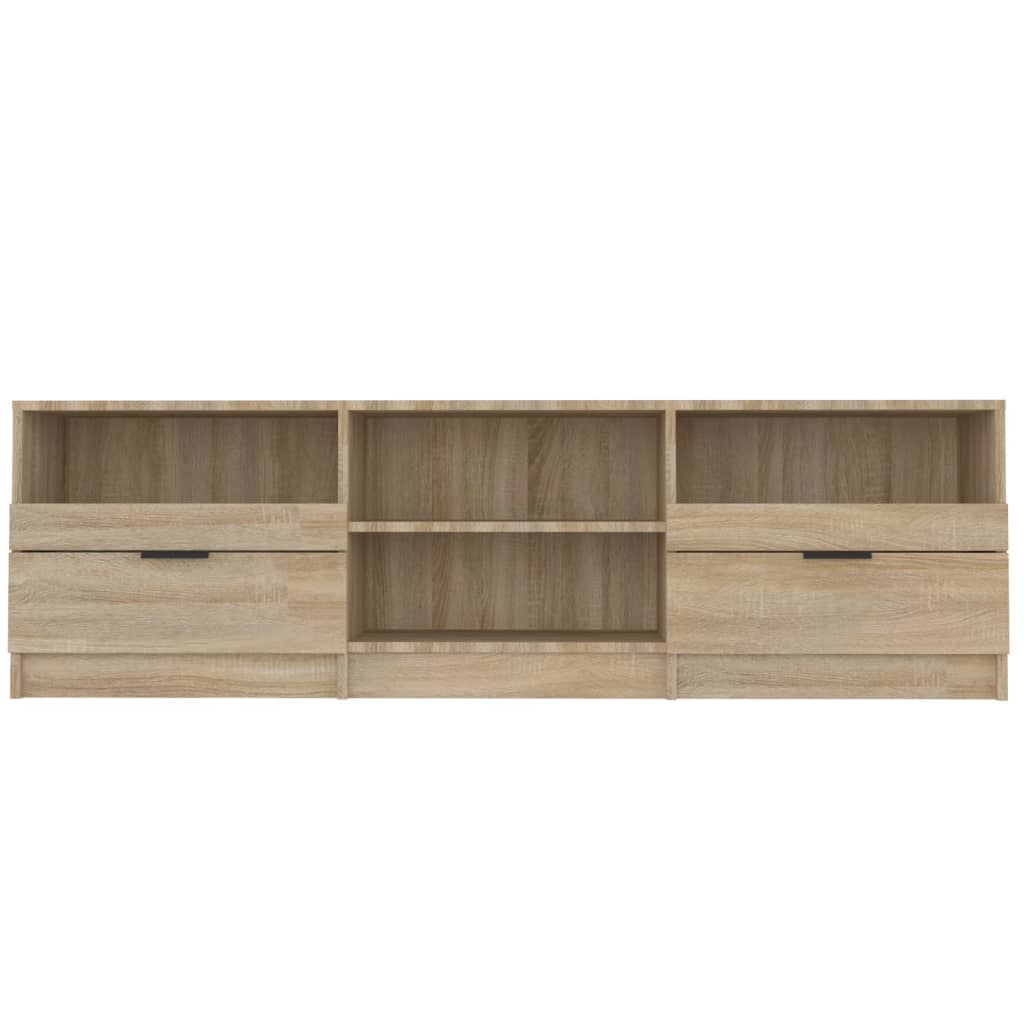 Tv-meubel 150x33,5x45 cm bewerkt hout eikenkleurig