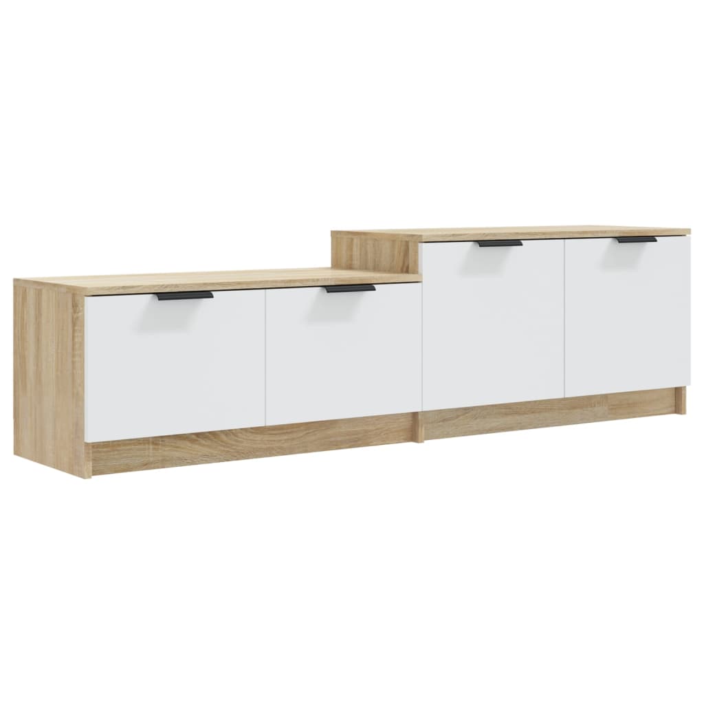 Tv-meubel 158,5x36x45 cm bewerkt hout bruin eikenkleur