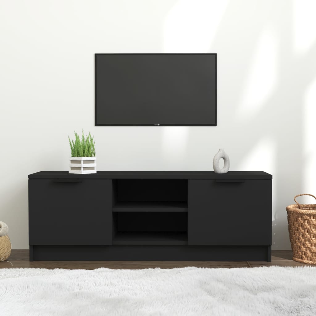 Tv-meubel 102x35x36,5 cm bewerkt hout eikenkleurig