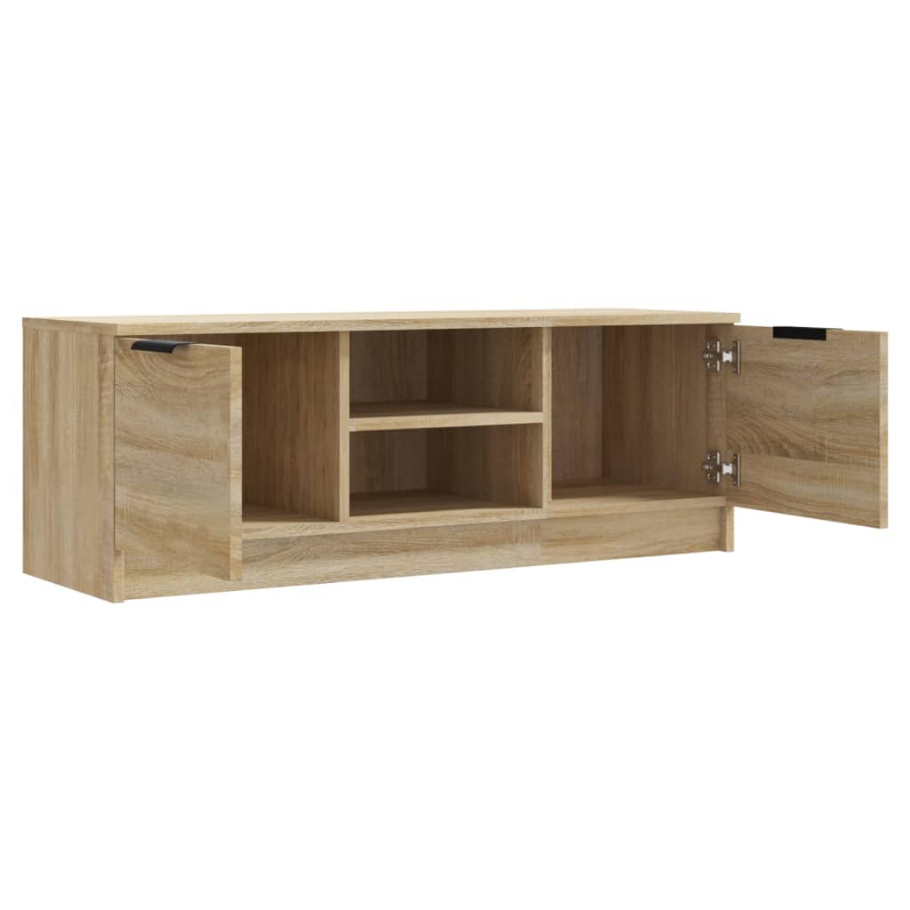 Tv-meubel 102x35x36,5 cm bewerkt hout