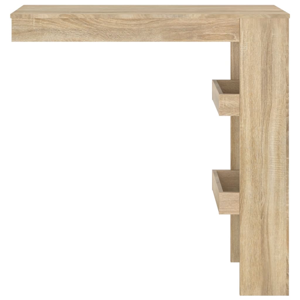 Bartafel wandgemonteerd 102x45x103,5 cm bewerkt hout