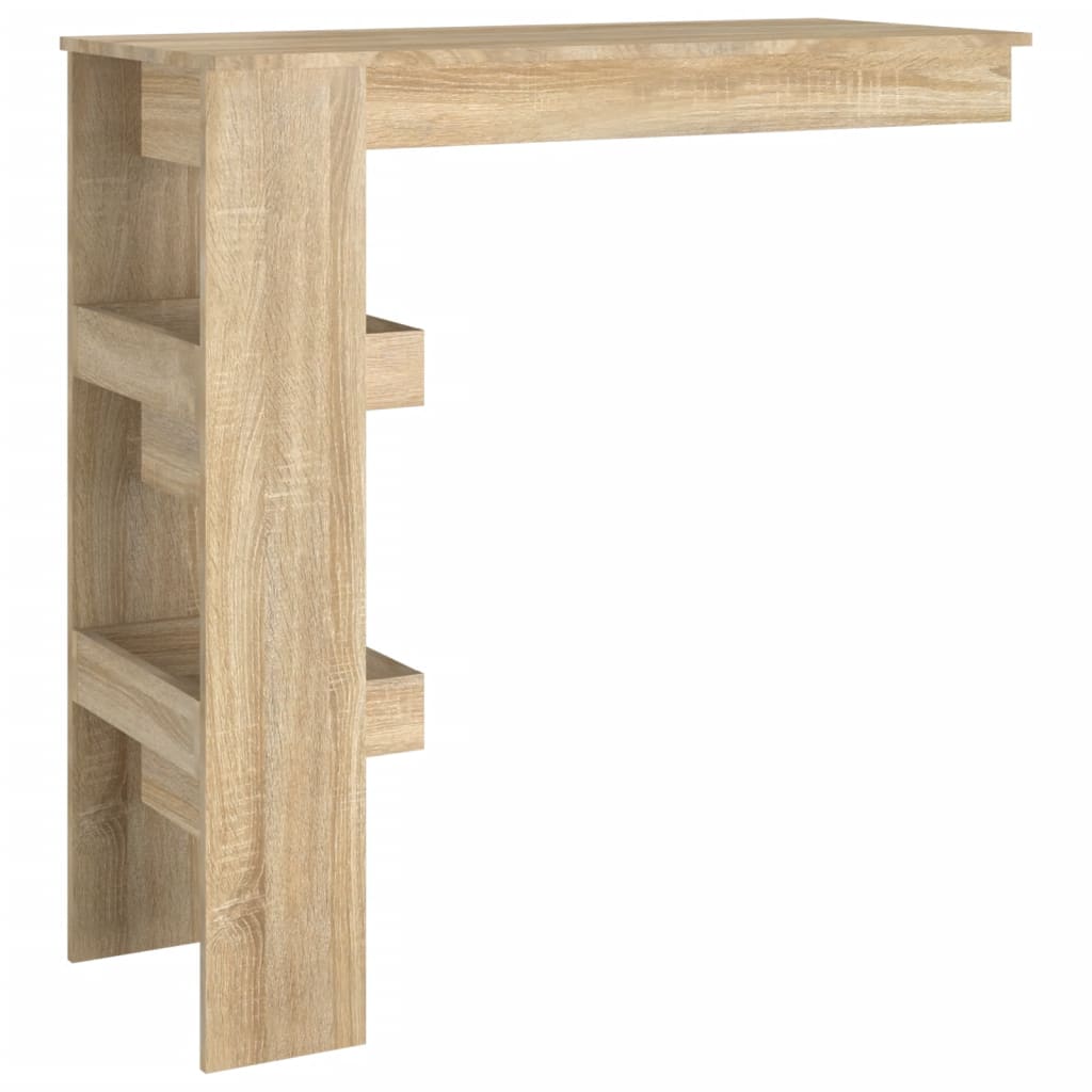 Bartafel wandgemonteerd 102x45x103,5 cm bewerkt hout