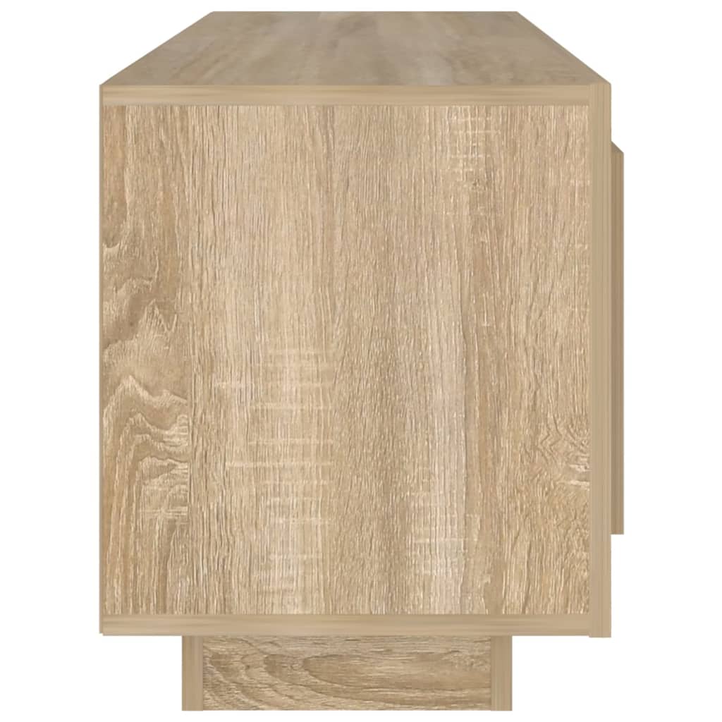 Tv-meubel 102x35x45 cm bewerkt hout bruin eikenkleur