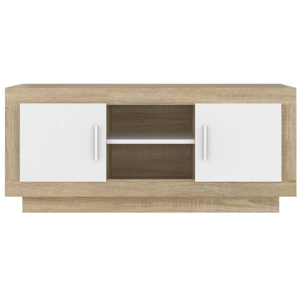 Tv-meubel 102x35x45 cm bewerkt hout