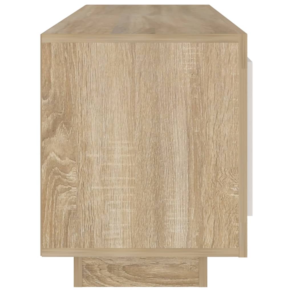 Tv-meubel 102x35x45 cm bewerkt hout bruin eikenkleur