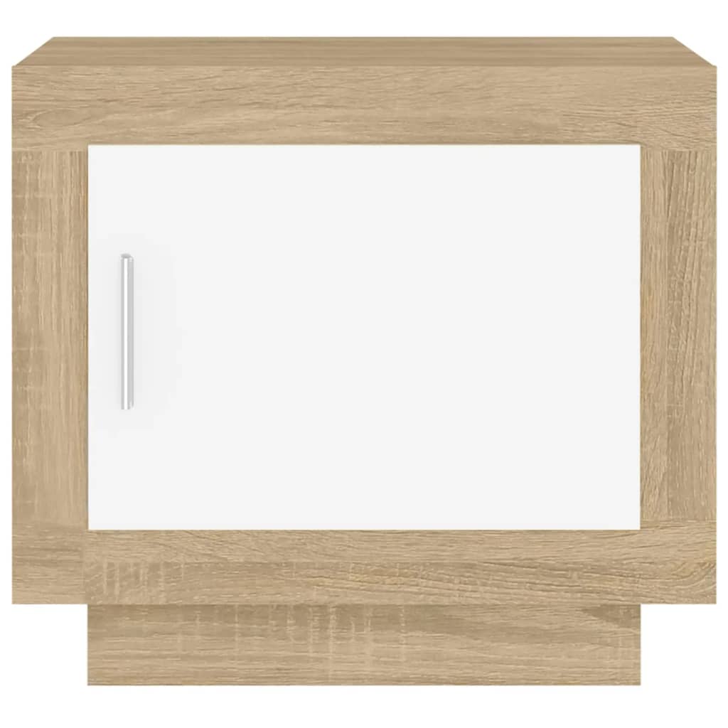 Salontafel 51x50x45 cm bewerkt hout