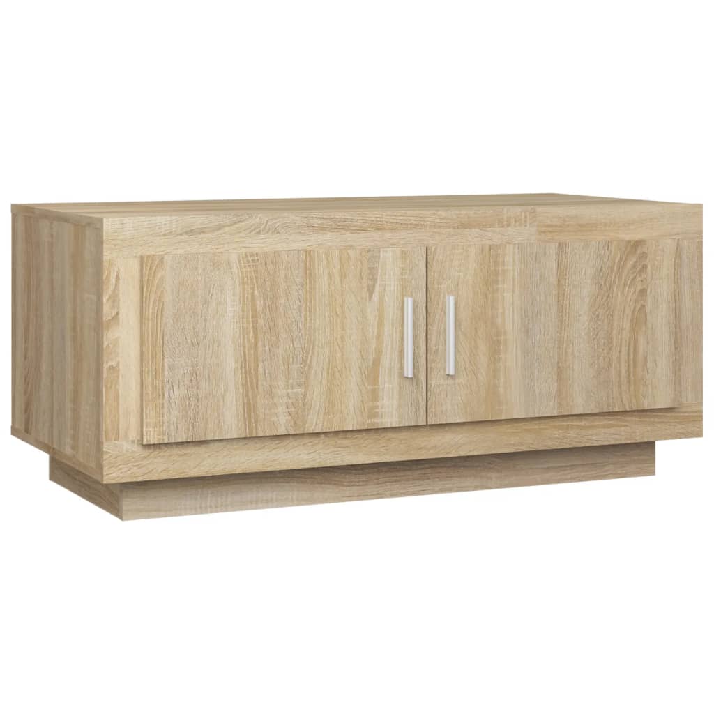 Salontafel 102x50x45 cm bewerkt hout