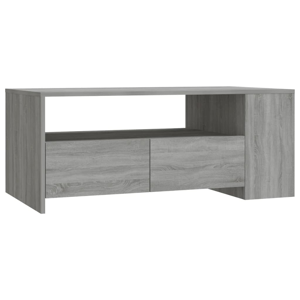 Salontafel 102x50x45 cm bewerkt hout