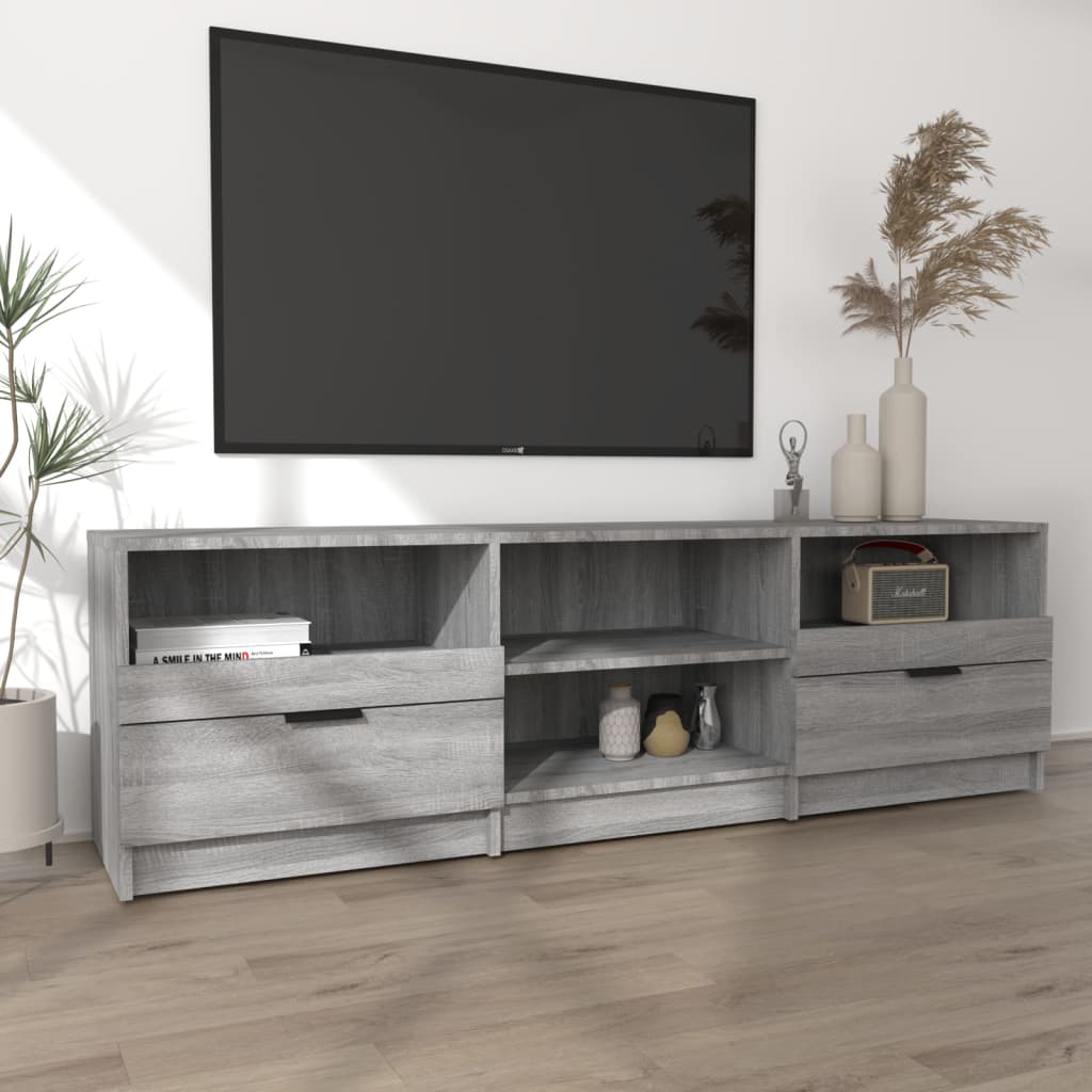 Tv-meubel 150x33,5x45 cm bewerkt hout eikenkleurig