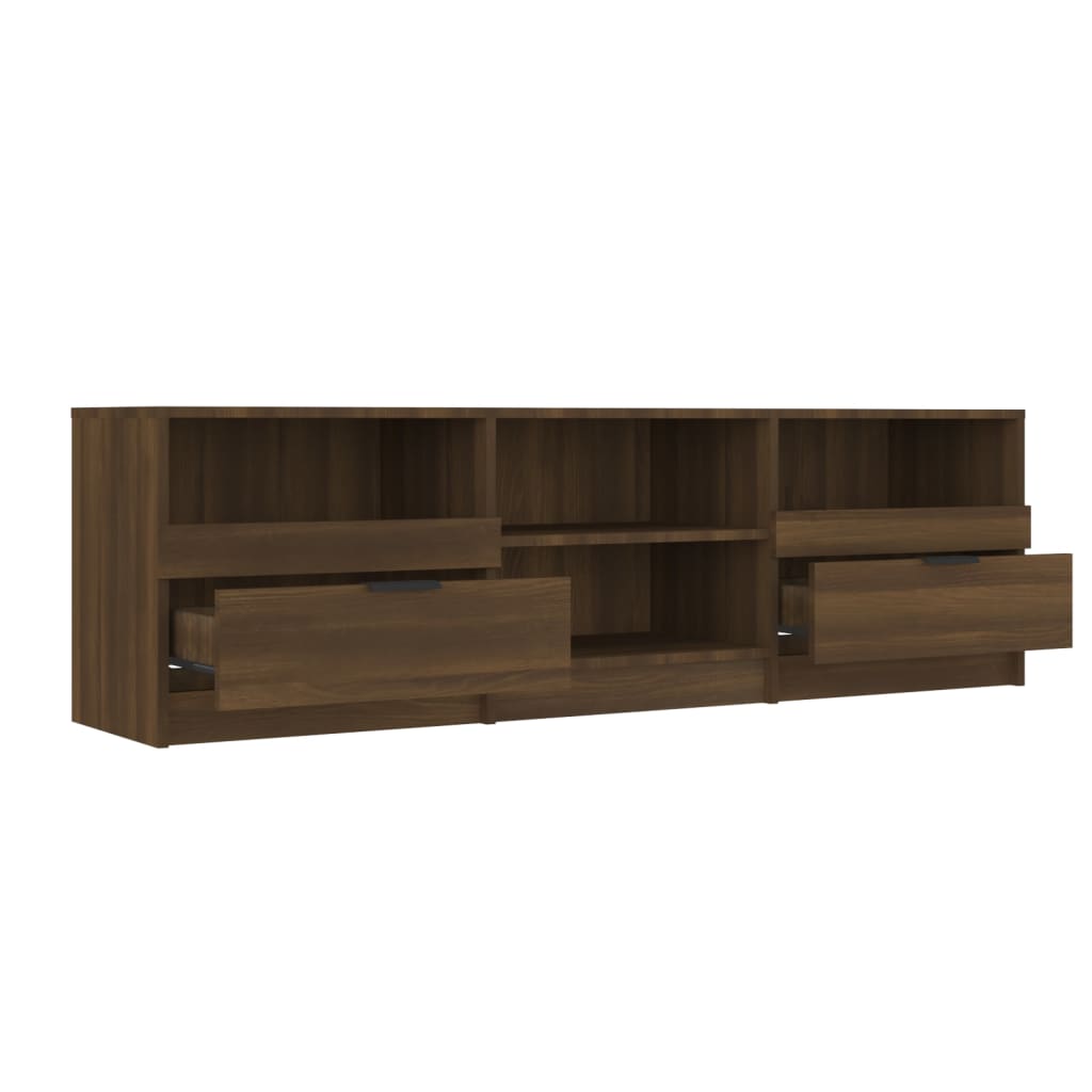 Tv-meubel 150x33,5x45 cm bewerkt hout eikenkleurig