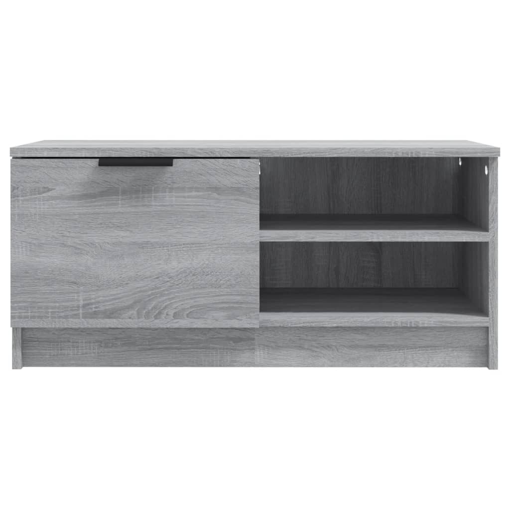 Tv-meubel 80x35x36,5 cm bewerkt hout bruin eikenkleur