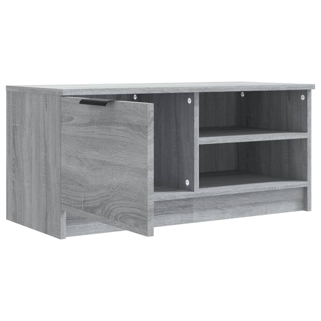 Tv-meubel 80x35x36,5 cm bewerkt hout bruin eikenkleur