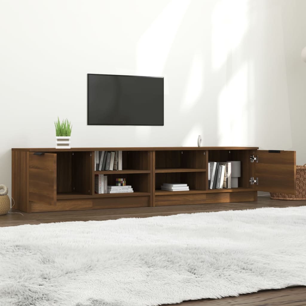 Tv-meubel 80x35x36,5 cm bewerkt hout