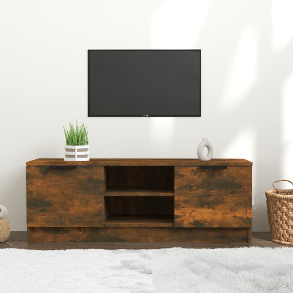 Tv-meubel 102x35x36,5 cm bewerkt hout