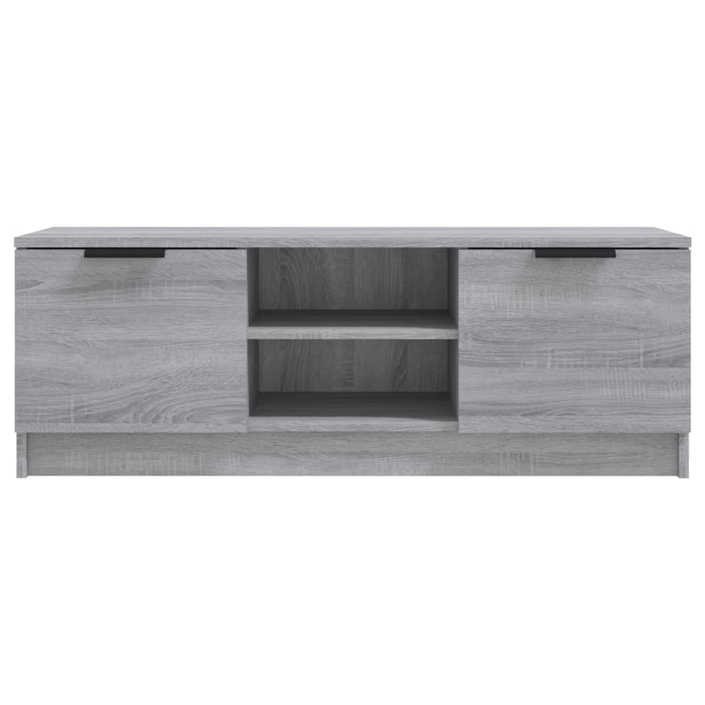 Tv-meubel 102x35x36,5 cm bewerkt hout eikenkleurig