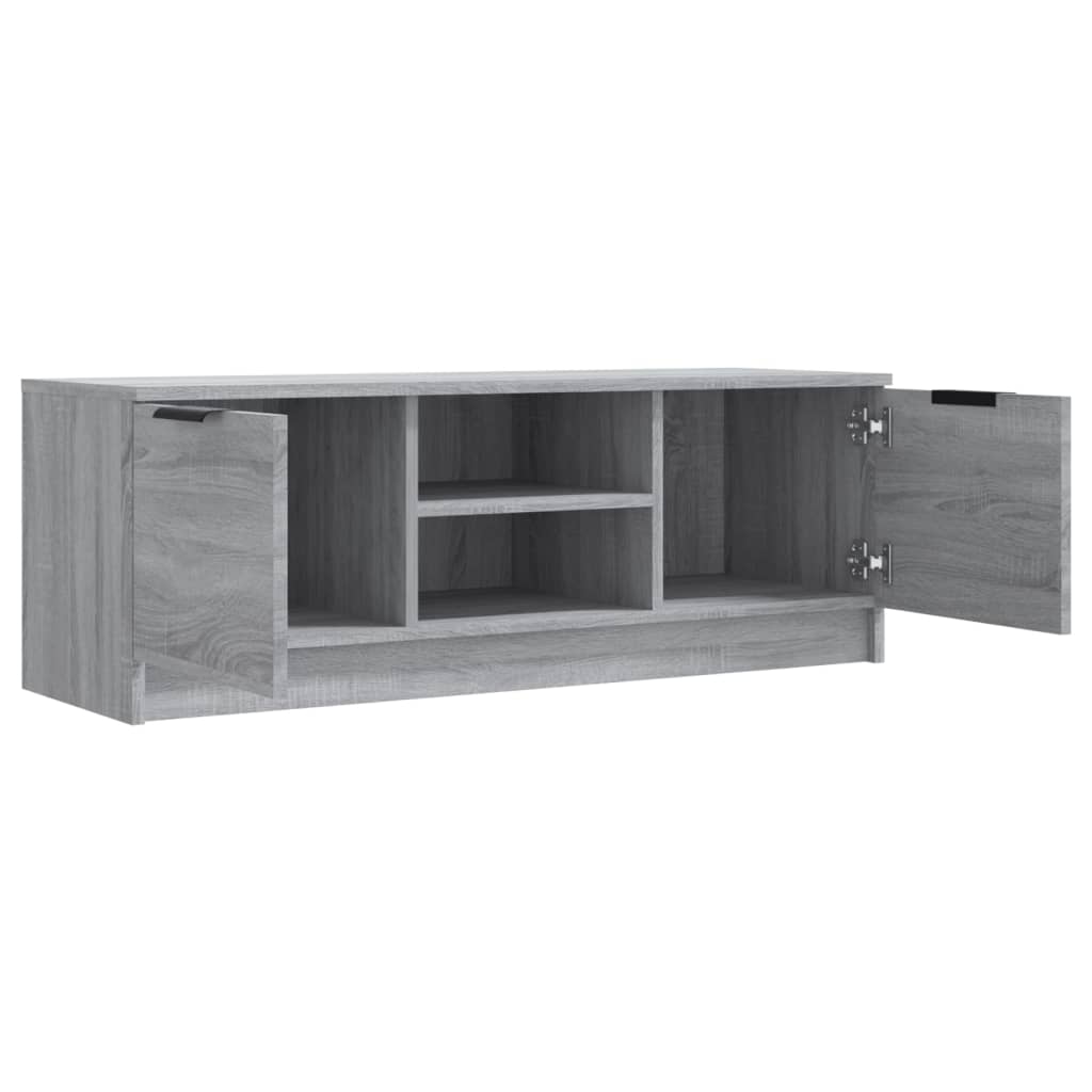 Tv-meubel 102x35x36,5 cm bewerkt hout eikenkleurig