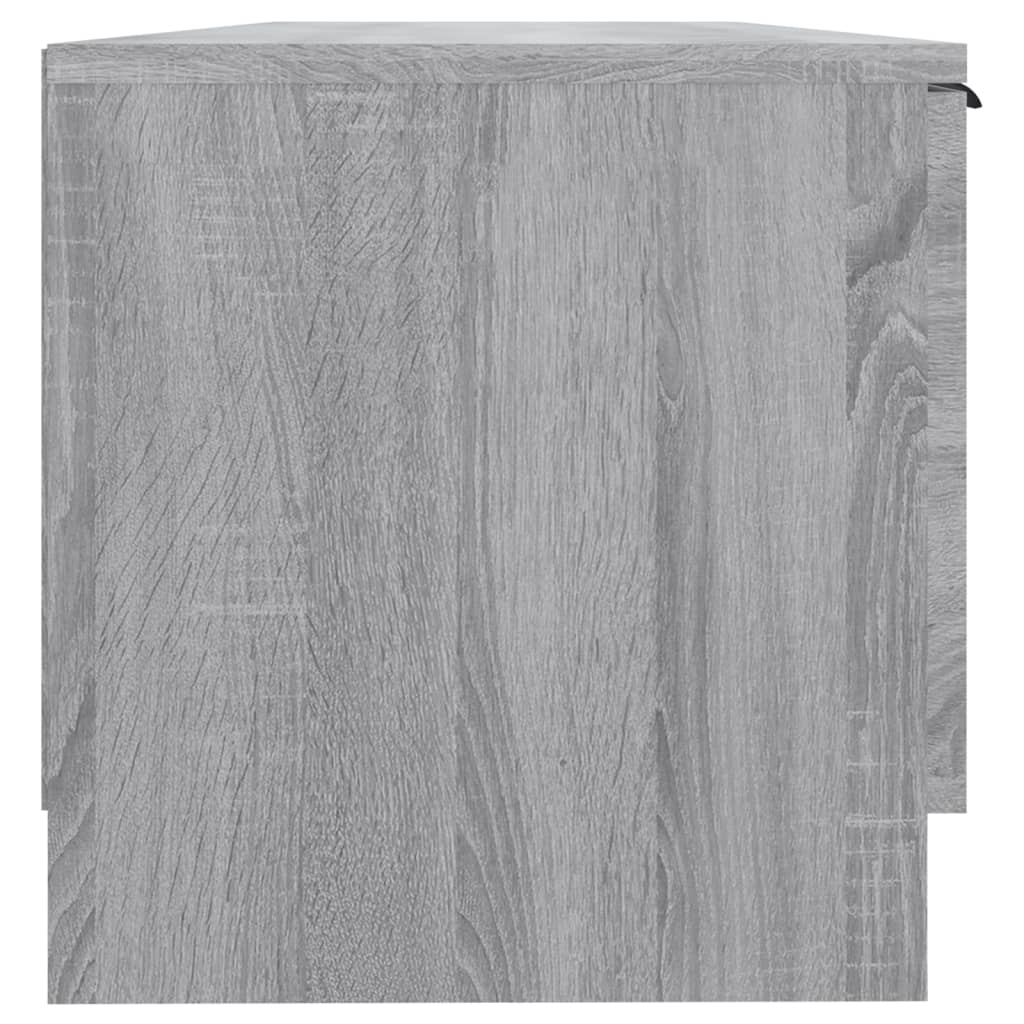 Tv-meubel 102x35x36,5 cm bewerkt hout eikenkleurig