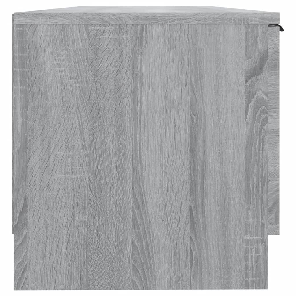 Tv-meubel 102x35x36,5 cm bewerkt hout eikenkleurig