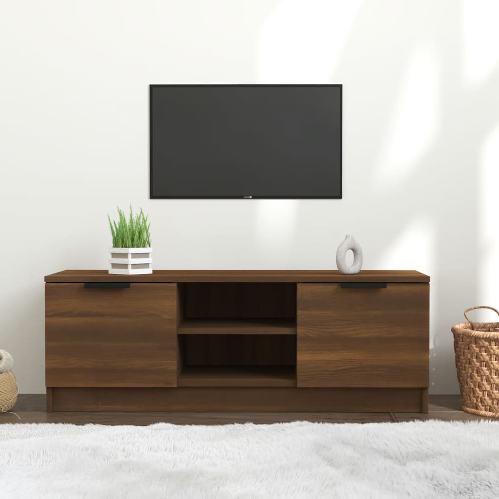 Tv-meubel 102x35x36,5 cm bewerkt hout