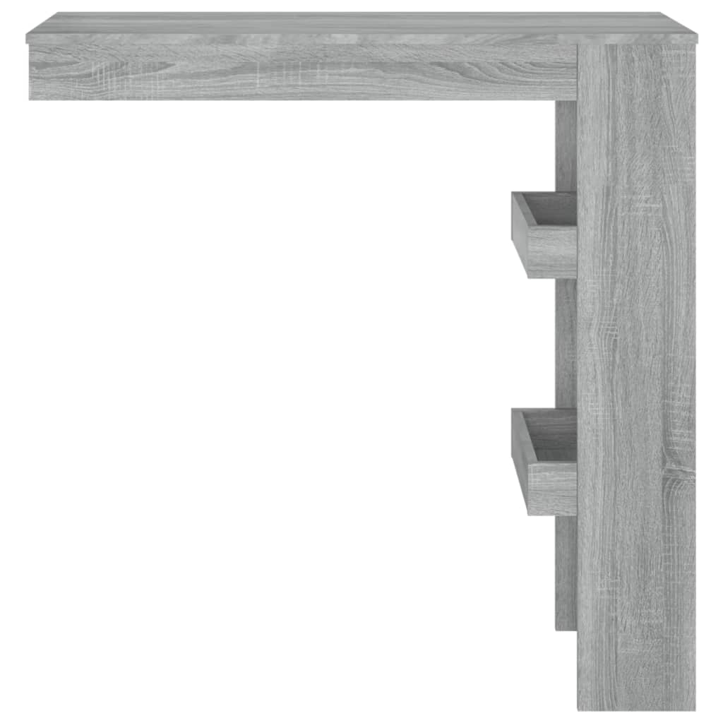 Bartafel wandgemonteerd 102x45x103,5 cm bewerkt hout