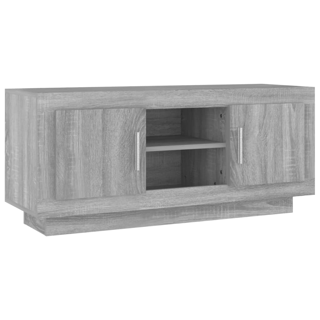 Tv-meubel 102x35x45 cm bewerkt hout