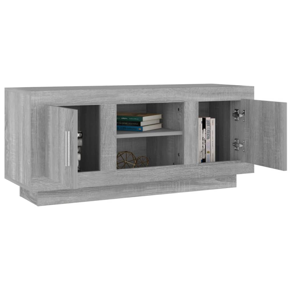 Tv-meubel 102x35x45 cm bewerkt hout