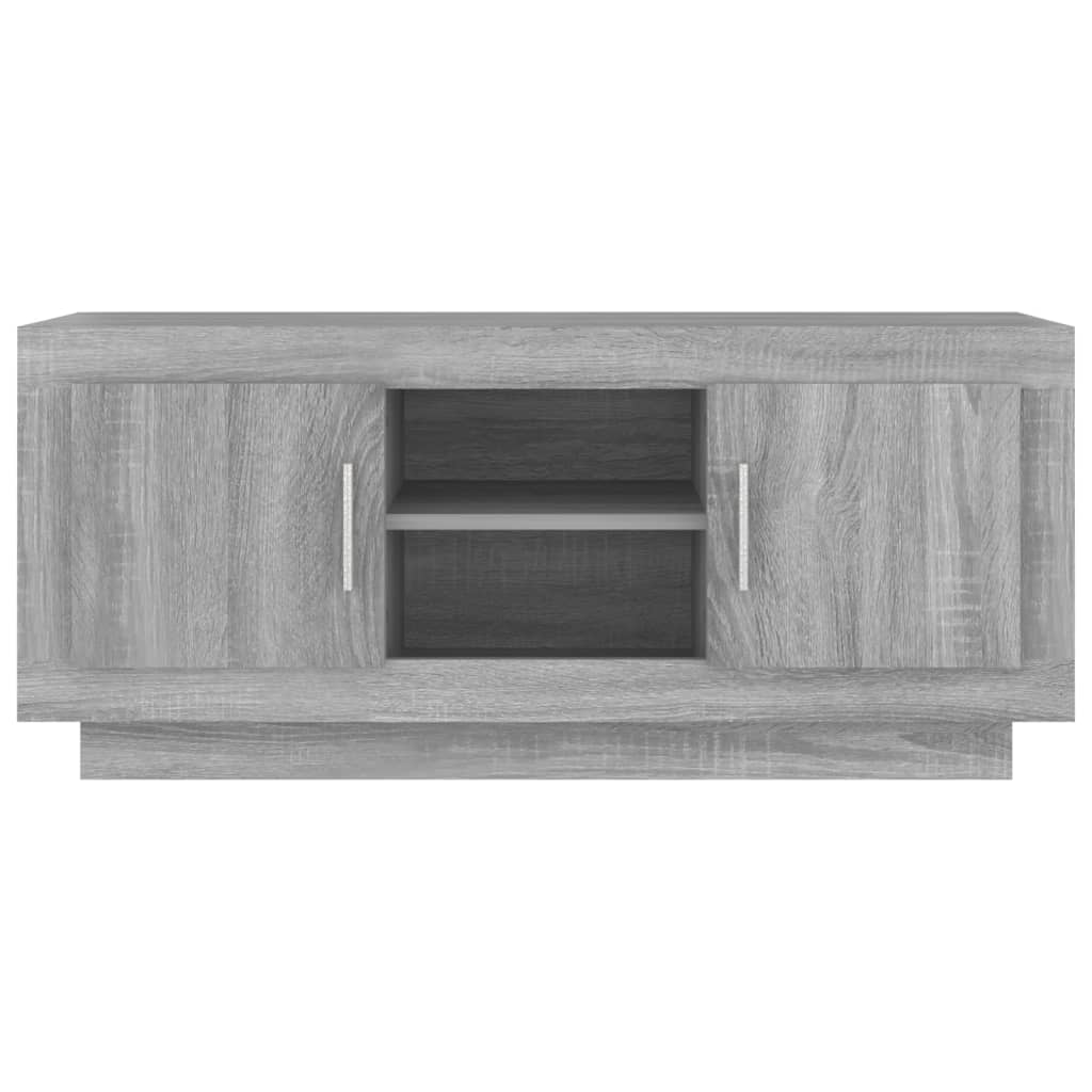 Tv-meubel 102x35x45 cm bewerkt hout bruin eikenkleur