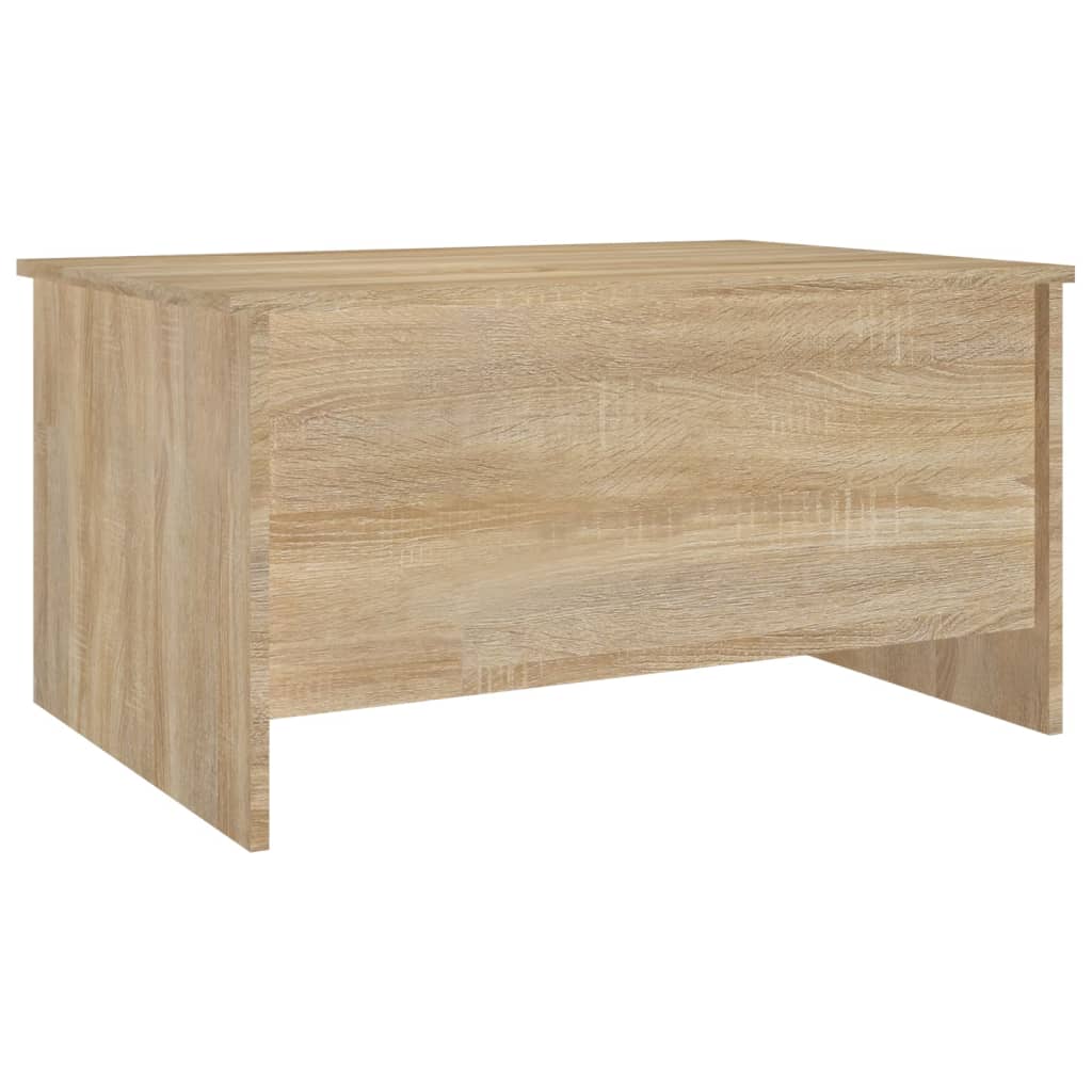 Salontafel 80x55,5x41,5 cm bewerkt hout eikenkleurig