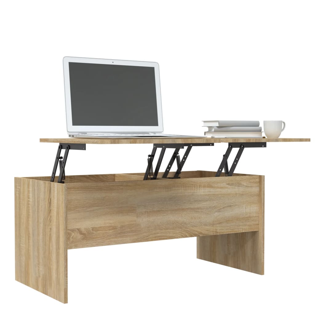 Salontafel 102x50,5x46,5 cm bewerkt hout