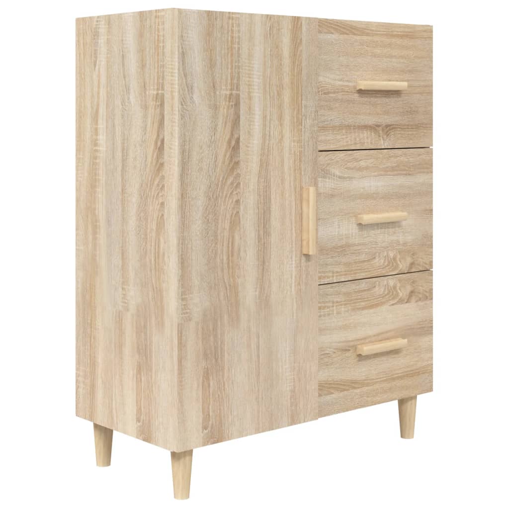 Dressoir 69,5x34x90 cm bewerkt hout eikenkleurig