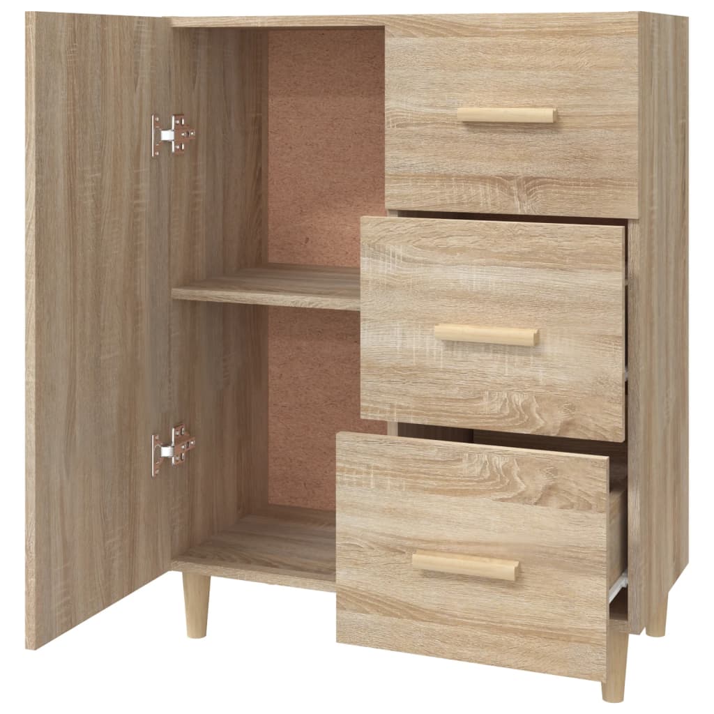 Dressoir 69,5x34x90 cm bewerkt hout