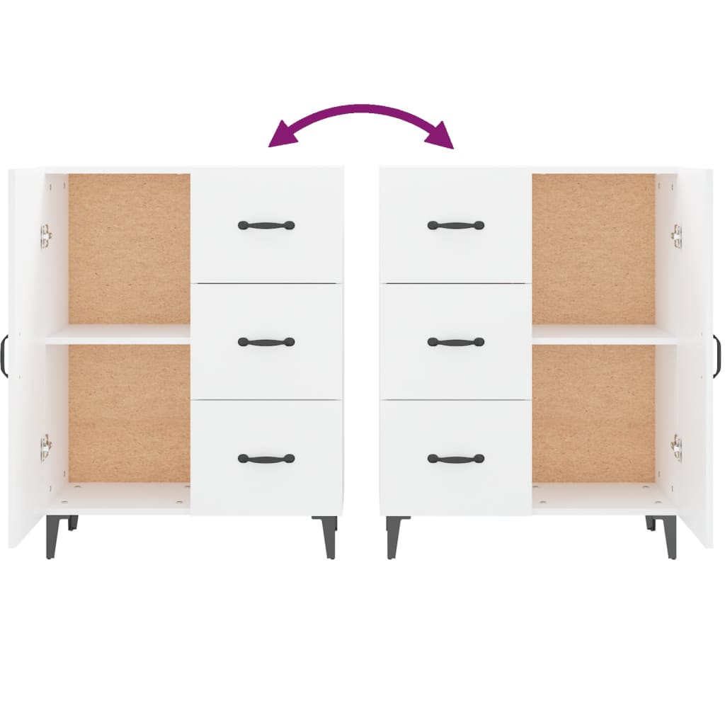 Dressoir 69,5x34x90 cm bewerkt hout