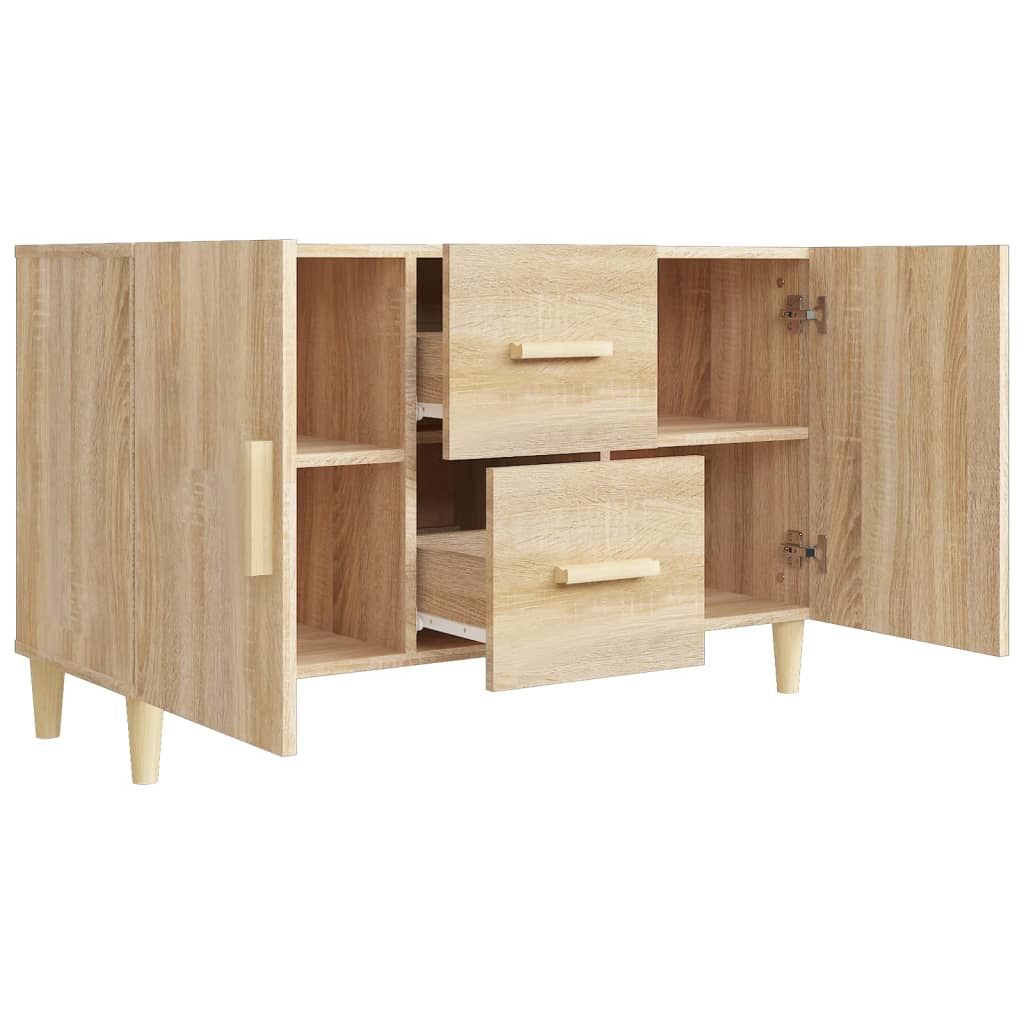 Dressoir 100x36x60 cm bewerkt hout