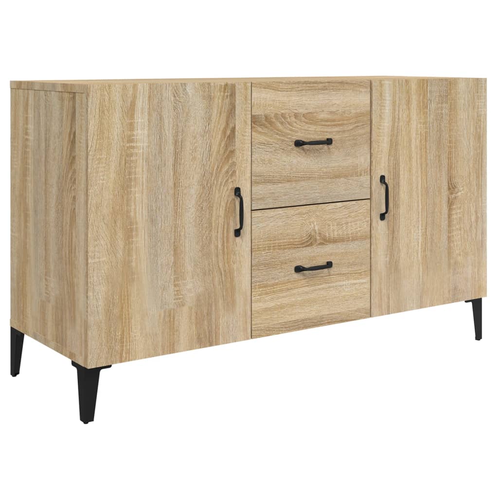 Dressoir 100x36x60 cm bewerkt hout eikenkleurig