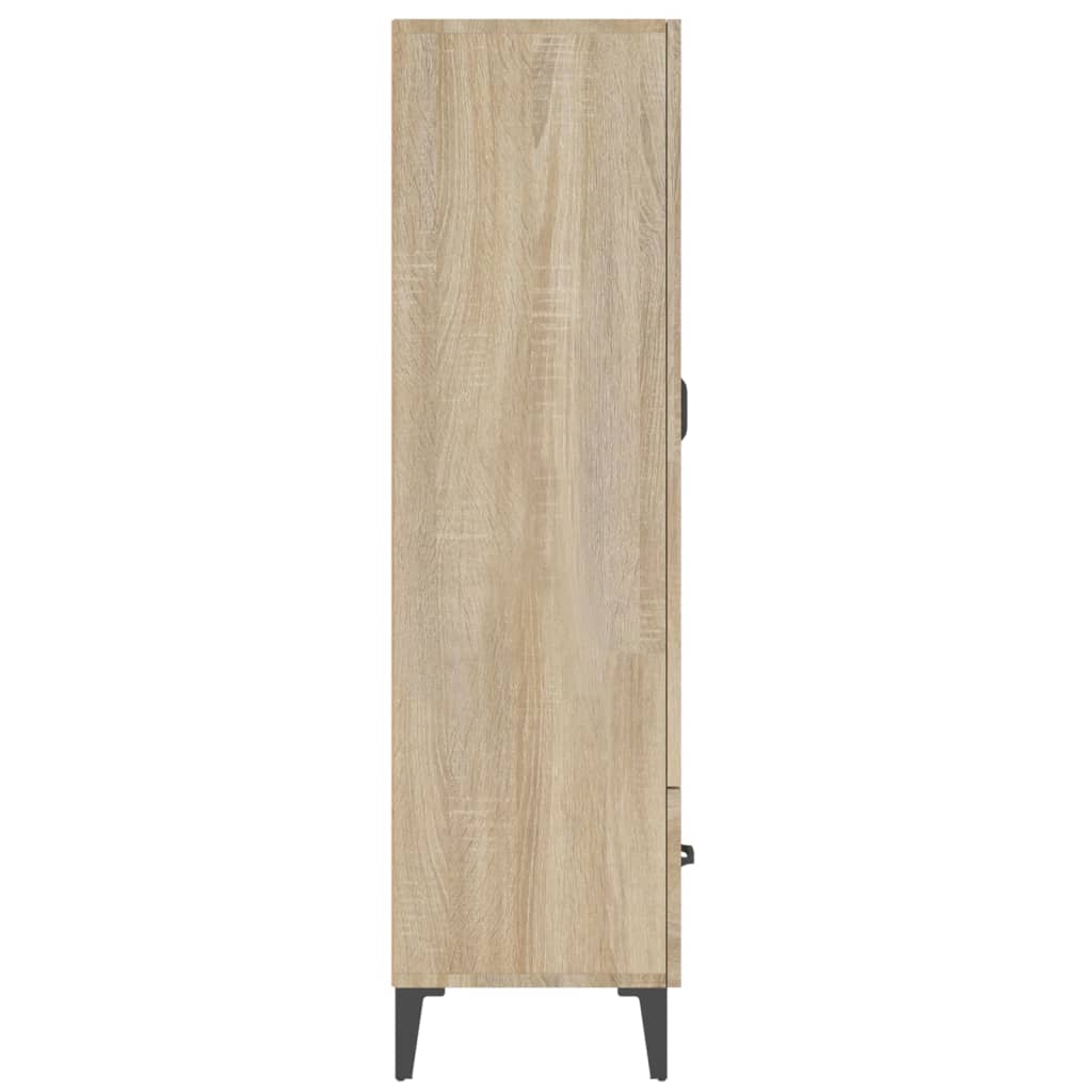 Hoge kast 70x31x115 cm bewerkt hout